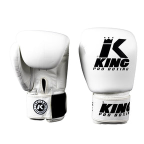 King Pro Boxing boxerské rukavice - bílá, KPB/BGVL 3 - view-1