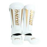 Chrániče holení King Pro boxing Revo 9, bílá/zlatá, KPB/SG REVO 9