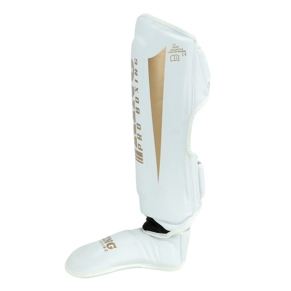 Chrániče holení King Pro boxing Revo 9, bílá/zlatá, KPB/SG REVO 9
