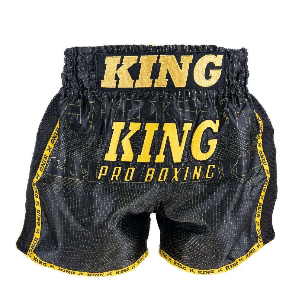 King Thai trenky - černá/zlatá, KP08