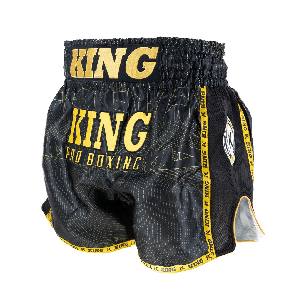 King Thai trenky - černá/zlatá, KP08