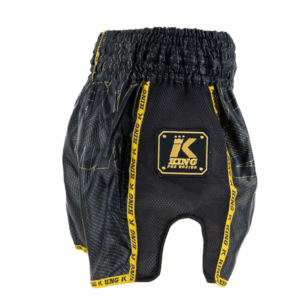 King Thai trenky - černá/zlatá, KP08