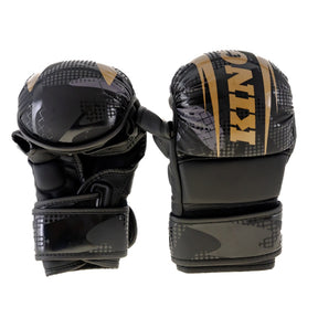 King Pro Boxing Shogun – sparring MMA rukavice, černá/zlatá - view-1