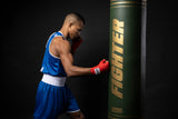 Fighter boxerský oboustranný dres tílko a trenky červená/modrá  RBSF-0304