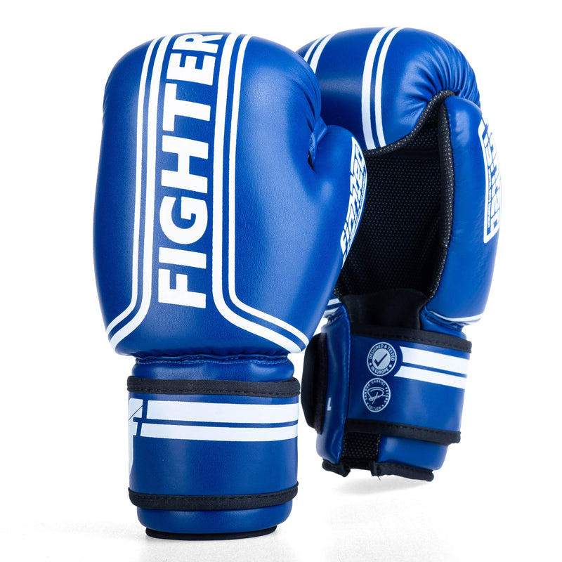 Otevřené rukavice Fighter Stripe - SGP Edice - modrá