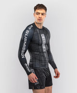 Rashguard s dlouhým rukávem Venum Karate Combat - černá/šedá, VENUM-06227-109