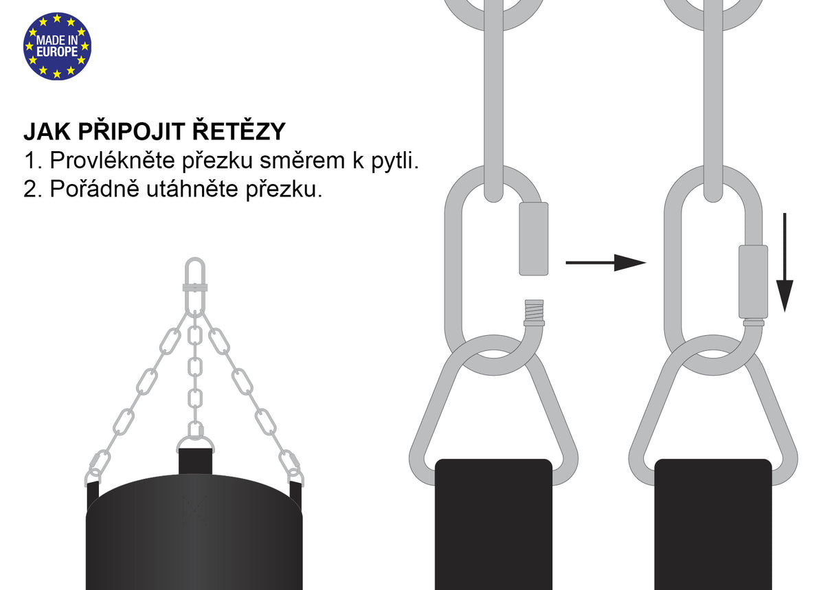 Boxovací pytel Fighter Body 150cm - černá, FBB-05B