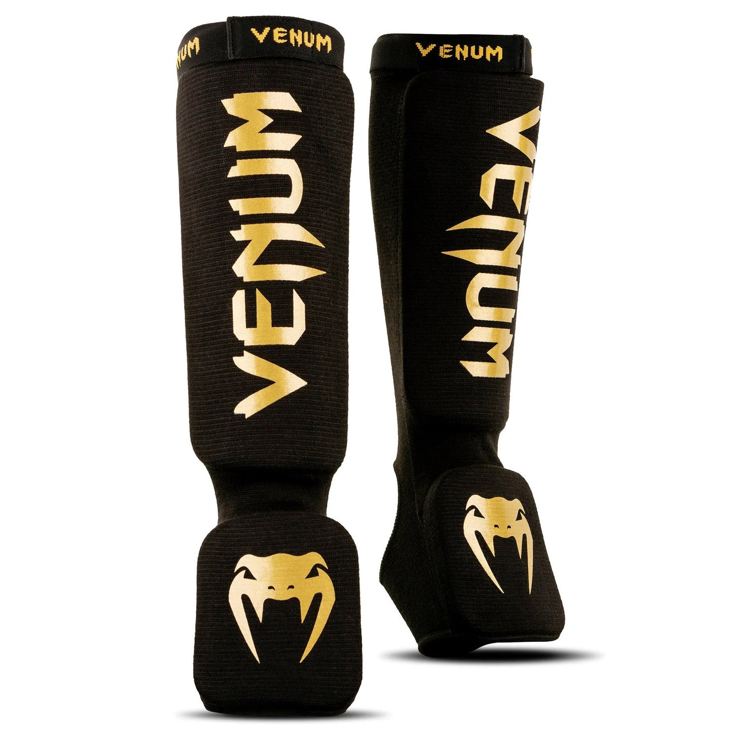 Chrániče holení Venum Kontact - černá/zlatá