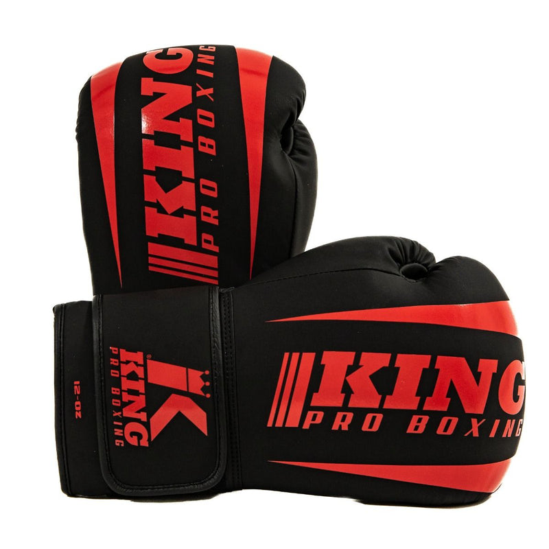 King Pro Boxing boxerské rukavice Revo 8 - černá/červená