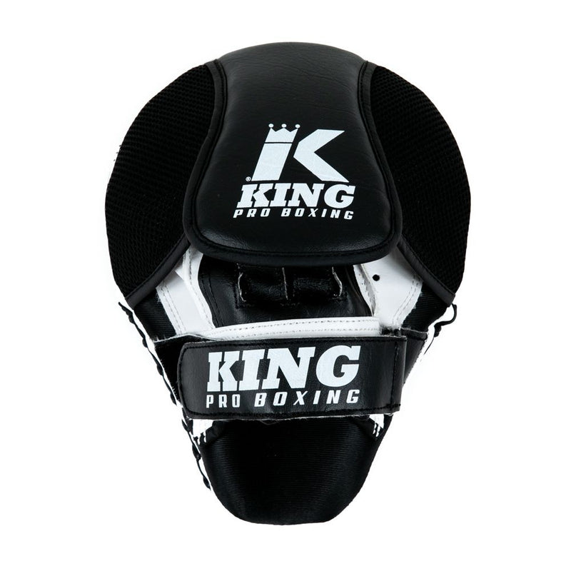 King Pro Boxing boxerské lapy - černá/bílá, KPB/FM REVO 2