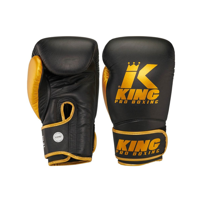 King Pro Boxing boxerské rukavice Star 16 - černá/zlatá, KPB/BG Star 16