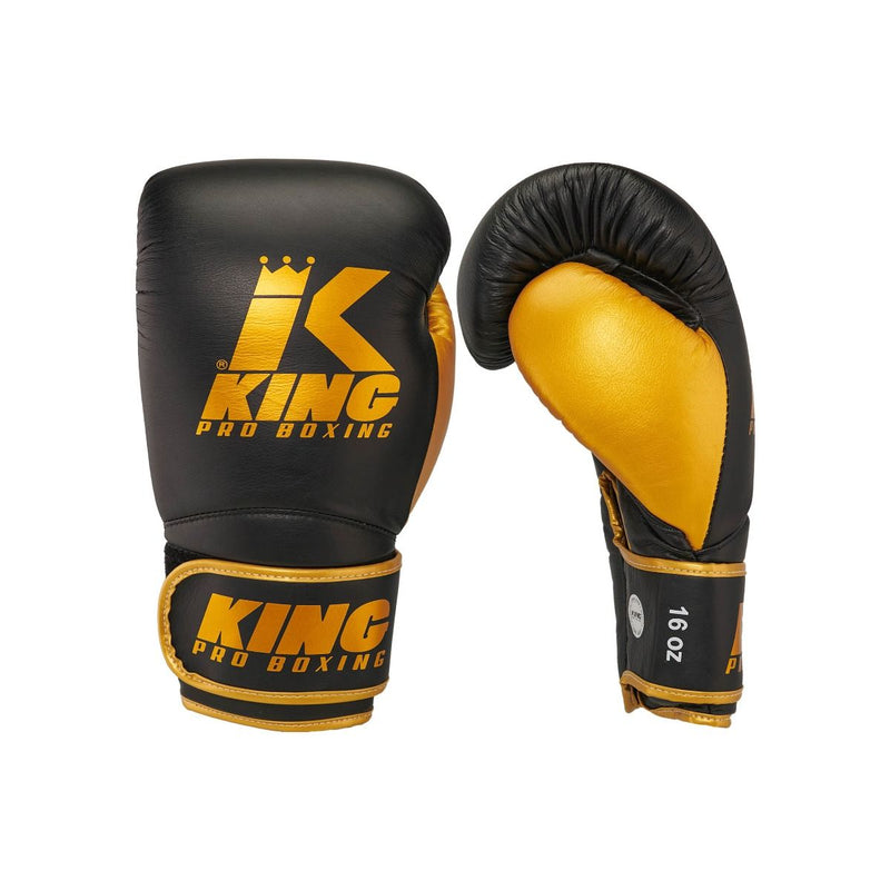 King Pro Boxing boxerské rukavice Star 16 - černá/zlatá, KPB/BG Star 16
