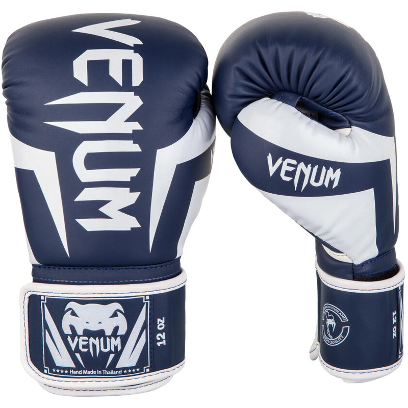 Venum boxerské rukavice Elite - tmavě modrá/bílá