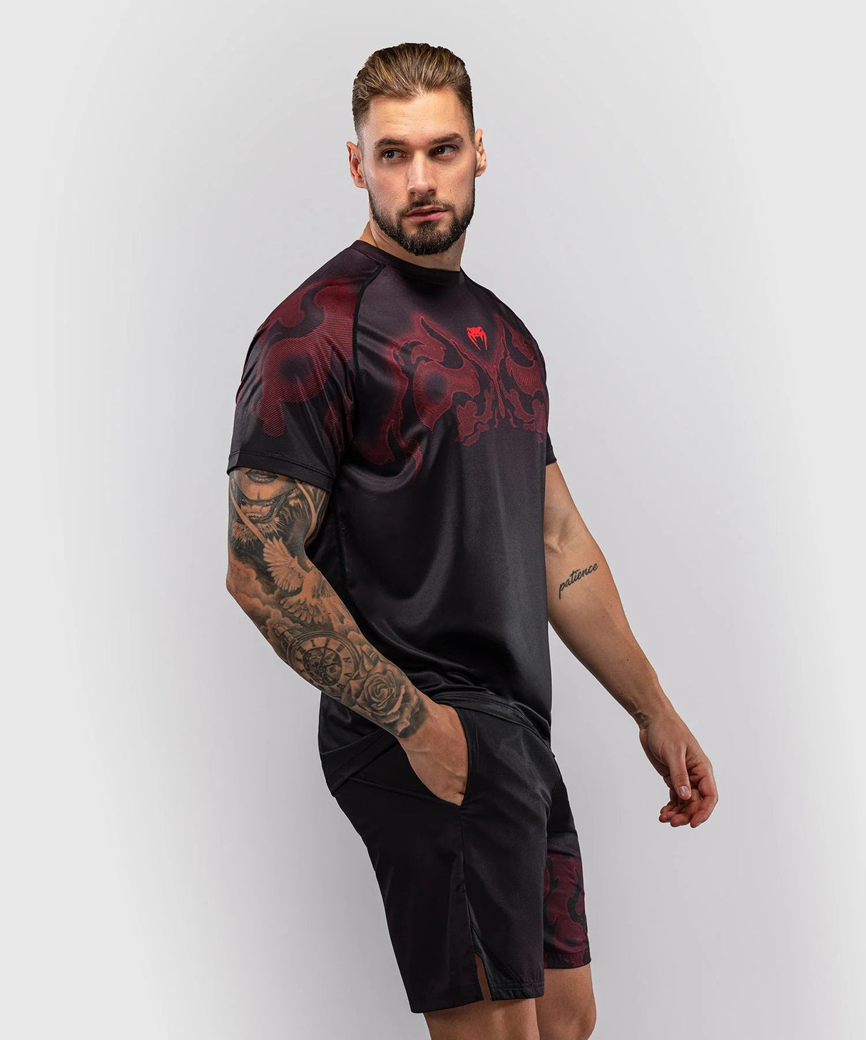 Venum Dry Tech Spectre tričko - černá/červená, VENUM-06308-100