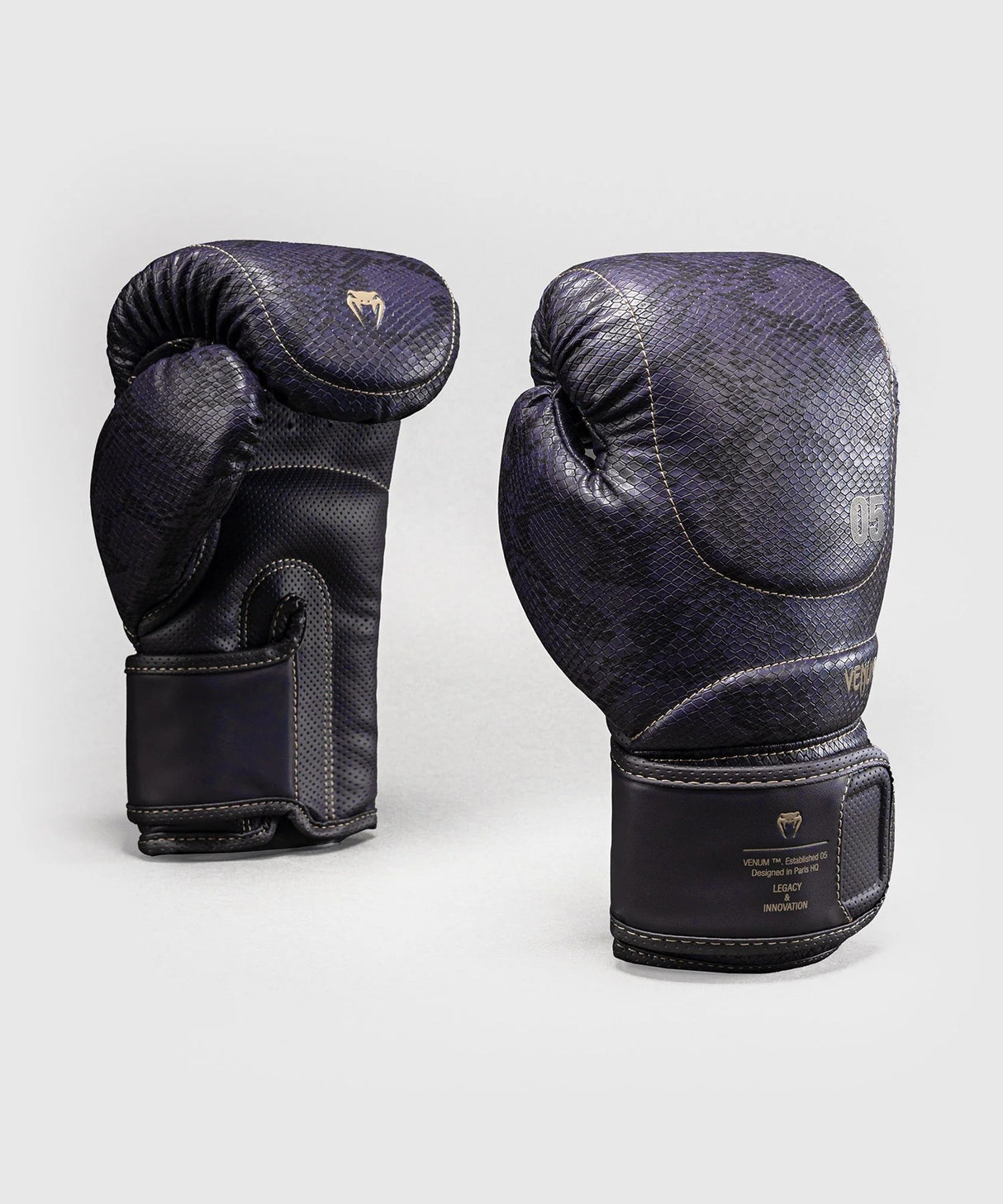 Boxerské rukavice Venum Impact Evo Scales - tmavě fialová, VENUM-05802-042