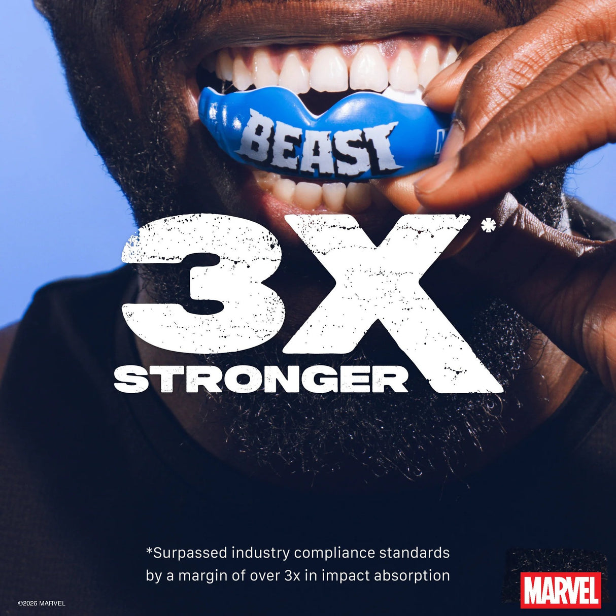 SAFEJAWZ chrániče zubů Marvel X-Men Beast, modrá, SJBeast