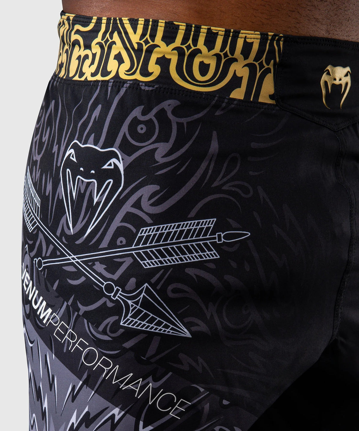 Šortky Venum Wolf Atak - černá/šedá, VENUM-06079-109