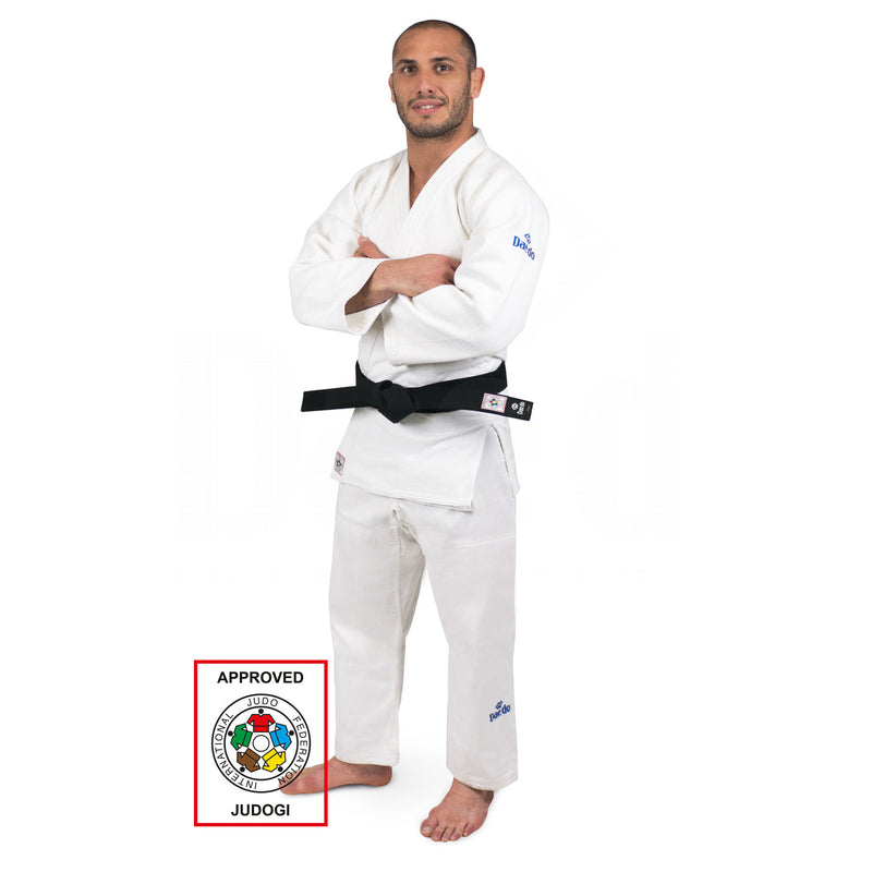 POŠKOZENÉ : Judo kimono Daedo Slim Fit - bílá, judo2003