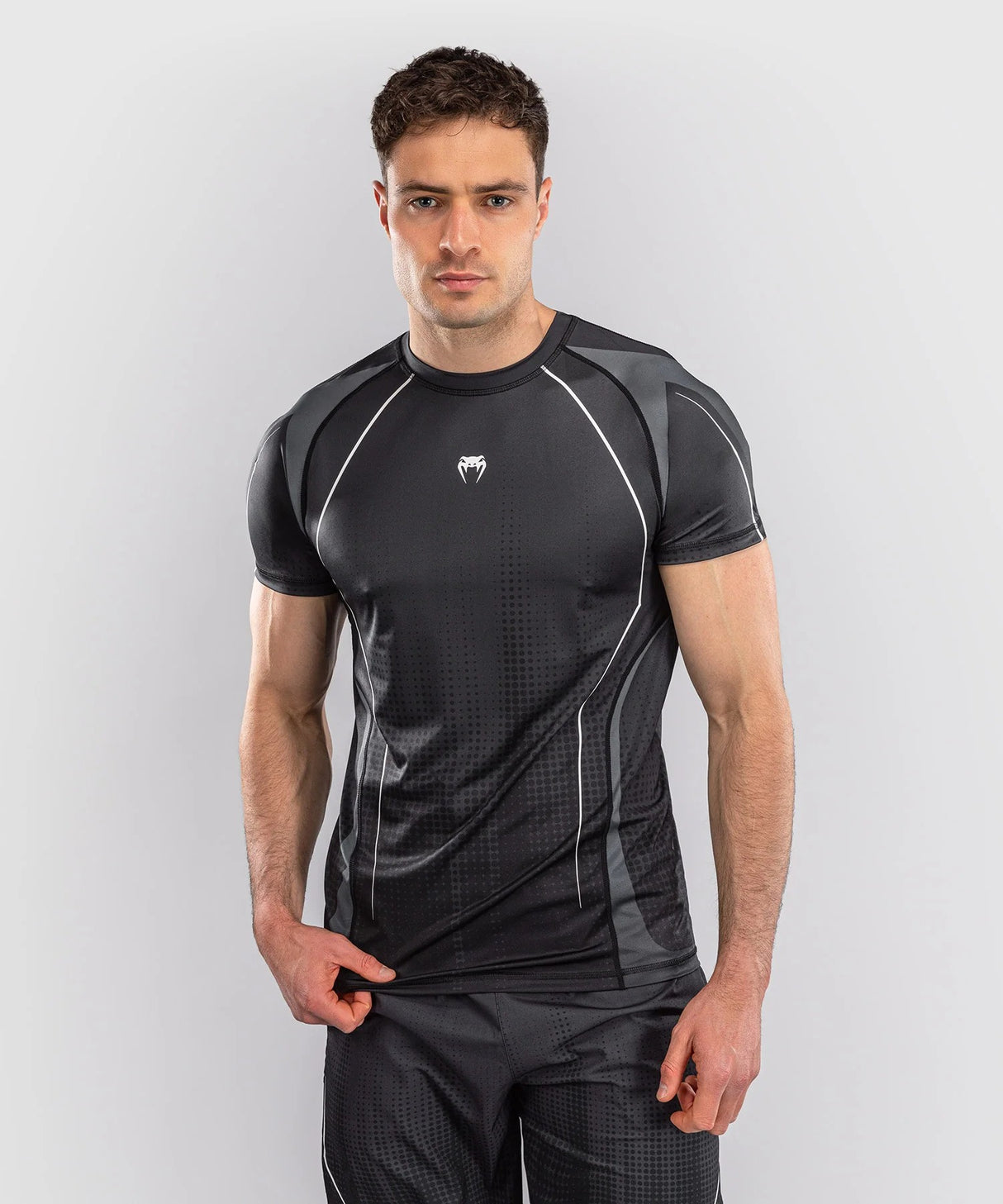 Venum Dry Tech Stealth tričko - černá/bílá, VENUM-06274-108
