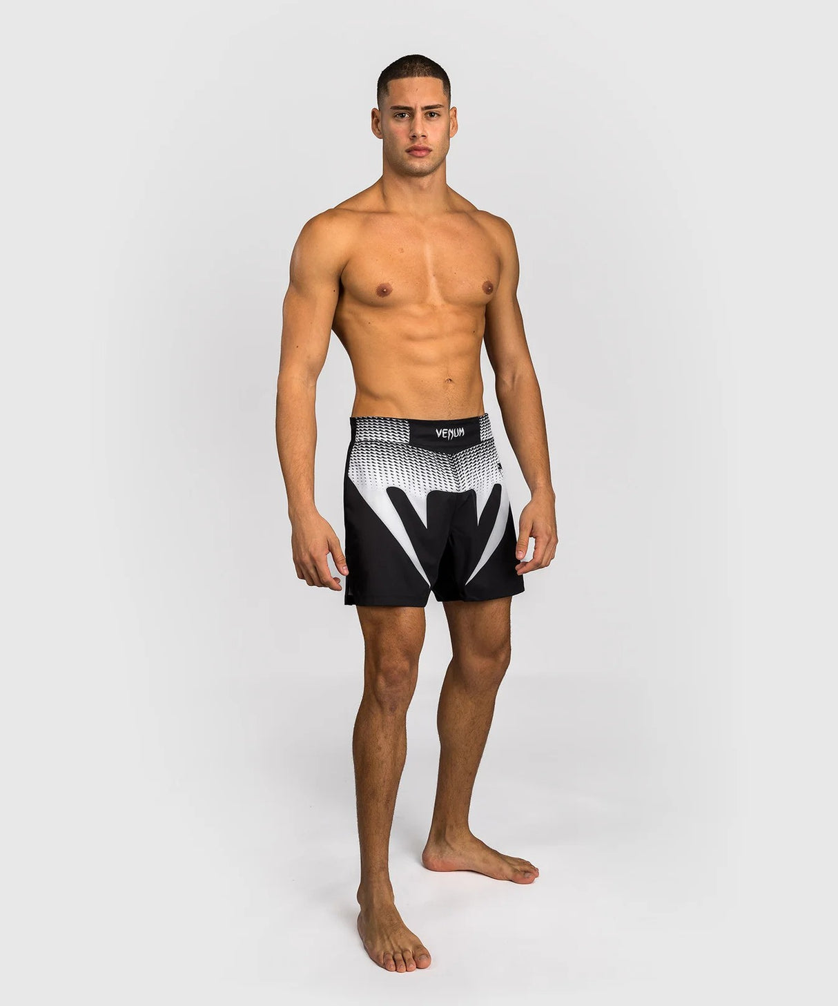 Fight šortky Venum No Gi IBJJF Approved - černá/bílá, VENUM-05917-108