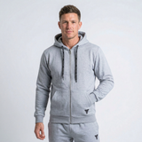 Tepláková souprava na zip Fighter - šedá