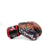 King Pro Boxing boxerské rukavice Baron - černá/barevná, KPB/BG BARON 4