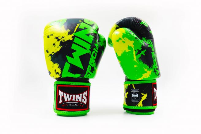 Boxerské rukavice Twins Fantasy - Candy Green, FBGVL-3