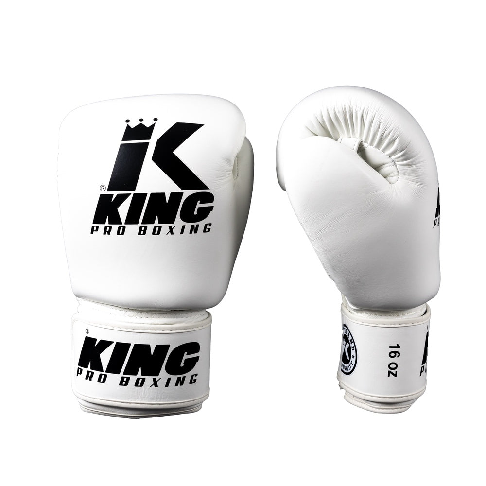 King Pro Boxing boxerské rukavice - bílá, KPB/BGVL 3