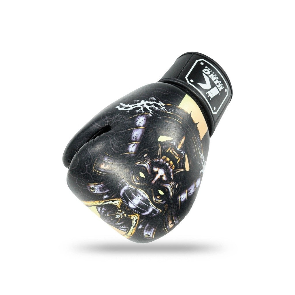 King Pro Boxing boxerské rukavice HATAMOTO - černá/žlutá, KPB/BG HATAMOTO