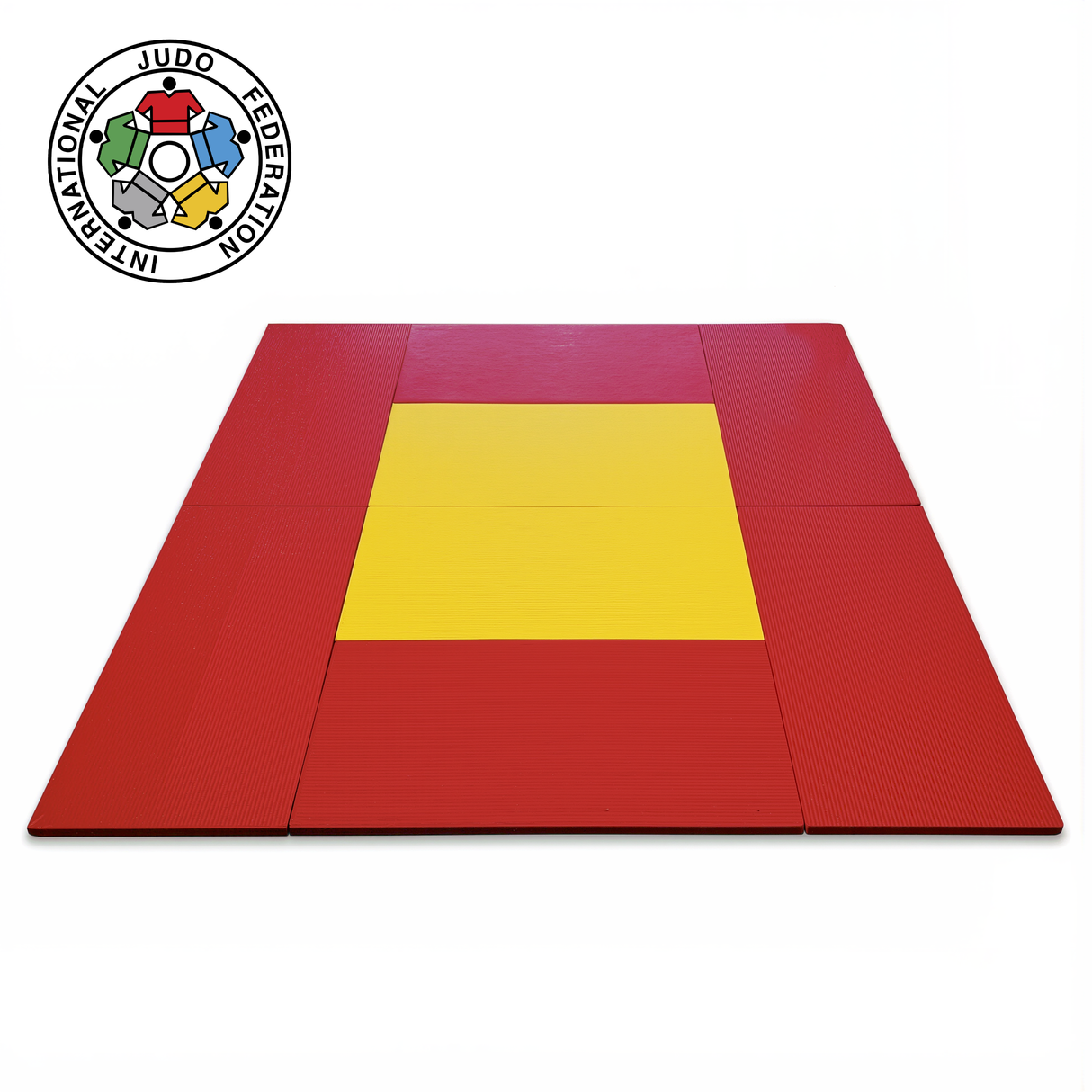 Judo IJF tatami 2 m x 1 m, žlutá, červená | CATT-IJF-50
