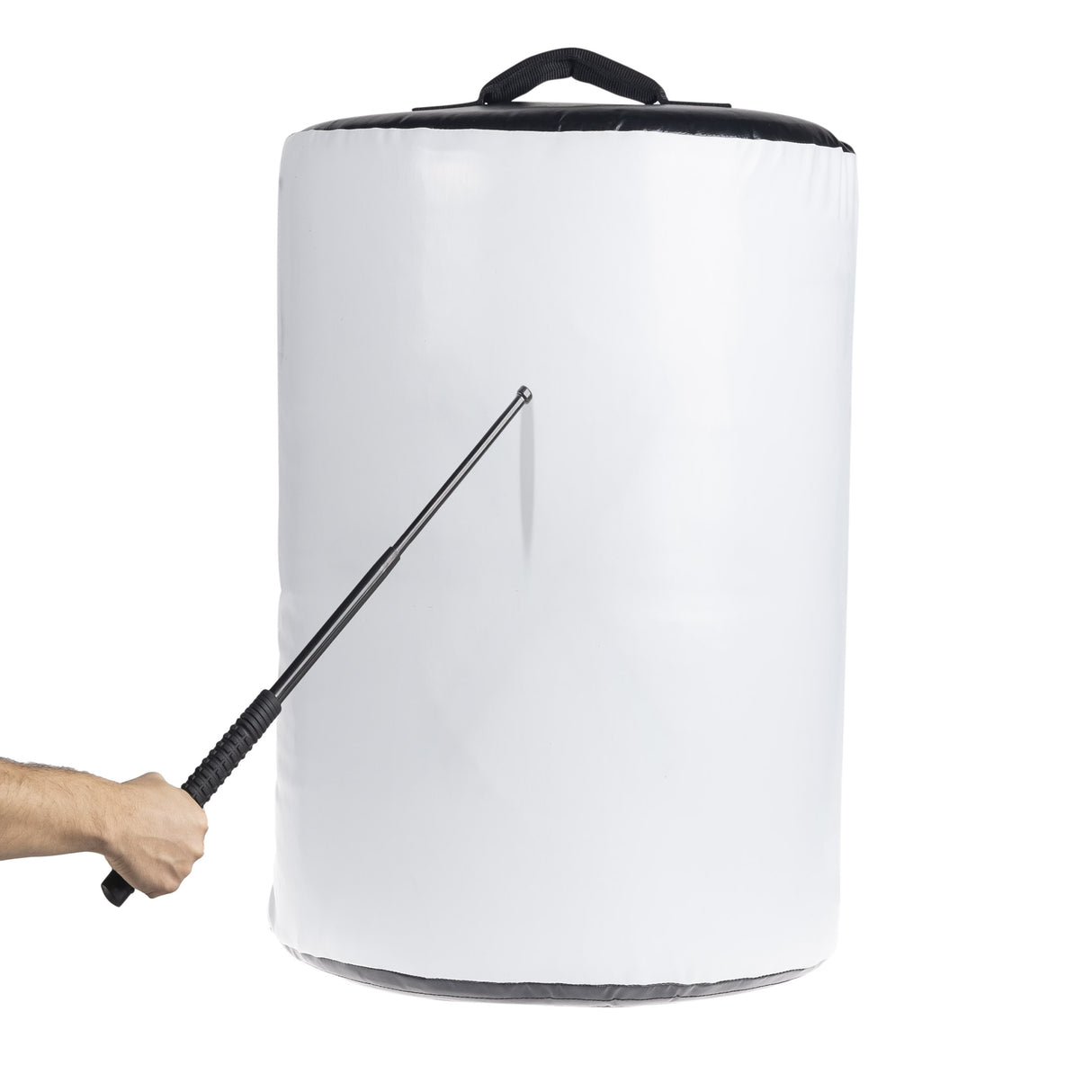 Půlkulatý štít TITAN pro obušek 2v1 - SCUTUM - bílá