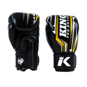 King Pro Boxing boxerské rukavice Spartan 3 - černá/zlatá, KPB/BG SPARTAN 3 - view-1