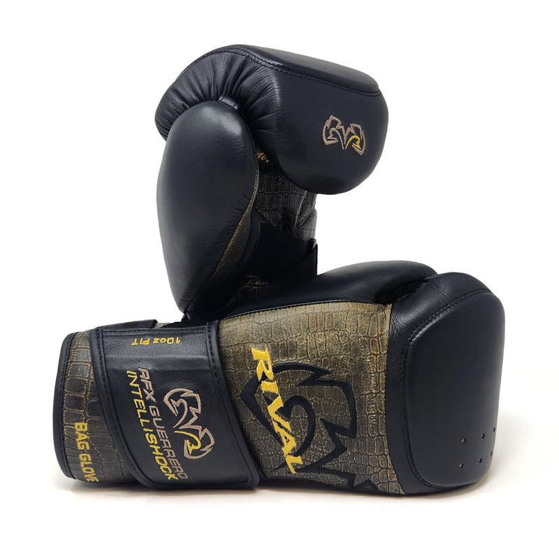 Boxerské rukavice Rival - černá/croc skin, RFX-G-IS-2.0-CRS