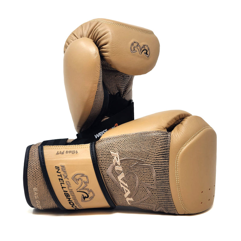 Boxerské rukavice Rival - hnědá/snake skin, RFX-G-IS-2.0-SNKS