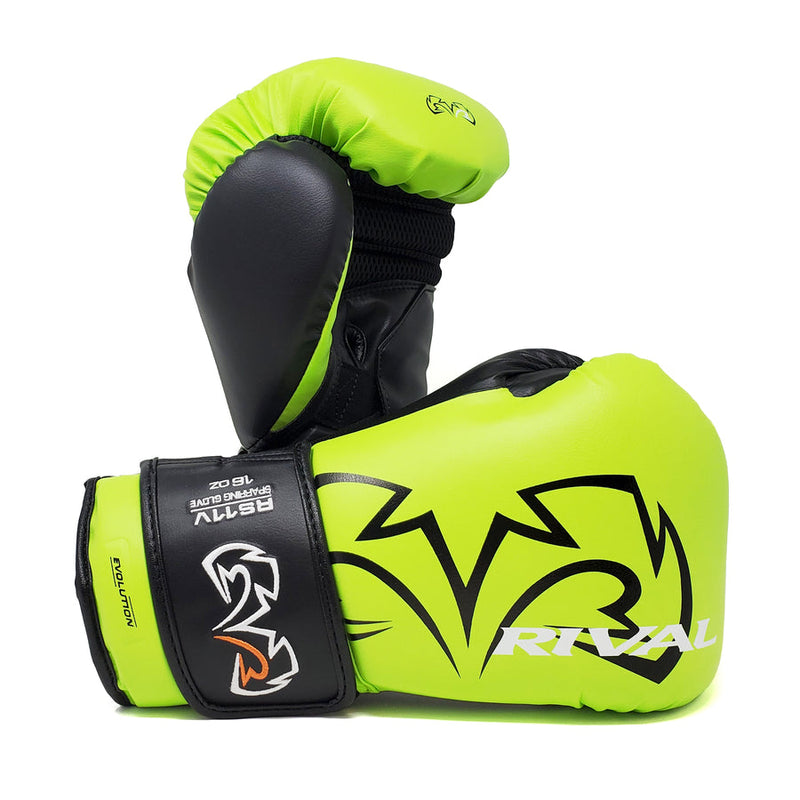 Boxerské rukavice Rival Evolution - Neon. zelená, RS11V-LM