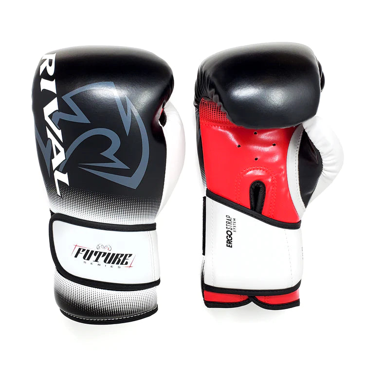 Boxerské rukavice Rival Future - černá/bílá/červená