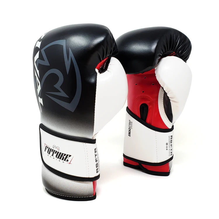 Boxerské rukavice Rival Future - černá/bílá/červená