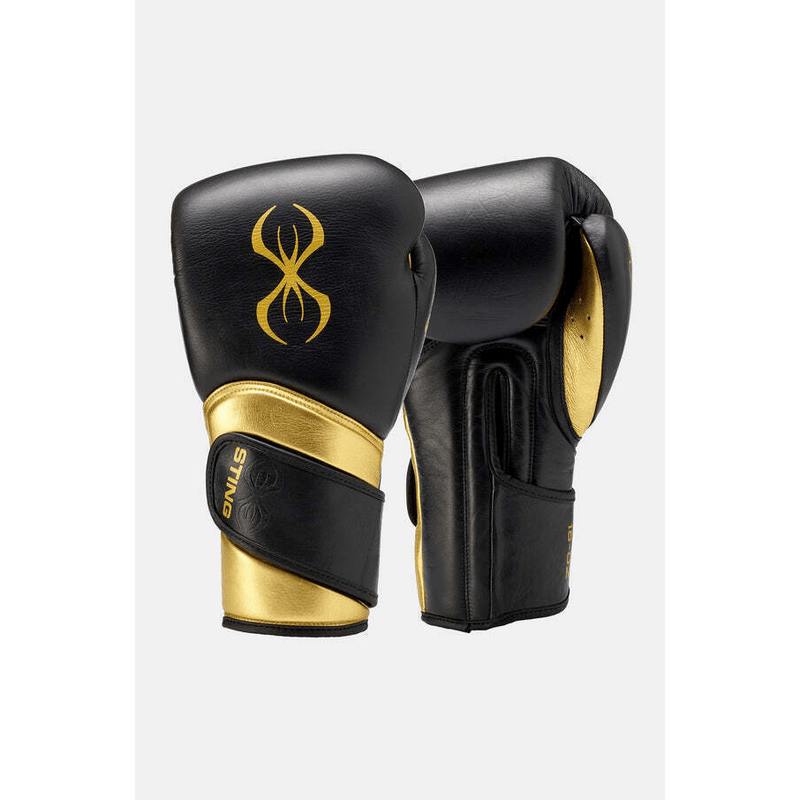 Boxerské rukavice Sting Viper x Sparring - černá/zlatá, 1039360