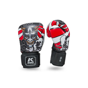 King Pro Boxing boxerské rukavice HANYA - černá/červená, KPB/BG HANYA RD - view-1