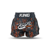 King Muay Thai trenky DEVIL - černá/oranžová, KPB DEVIL 4