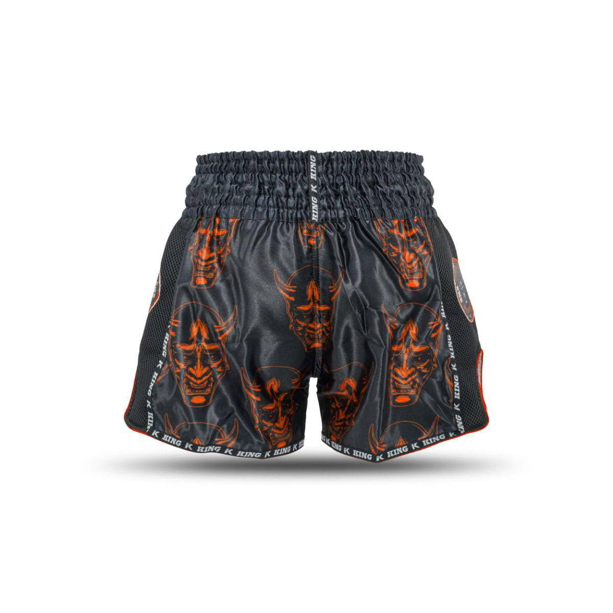 King Muay Thai trenky DEVIL - černá/oranžová, KPB DEVIL 4