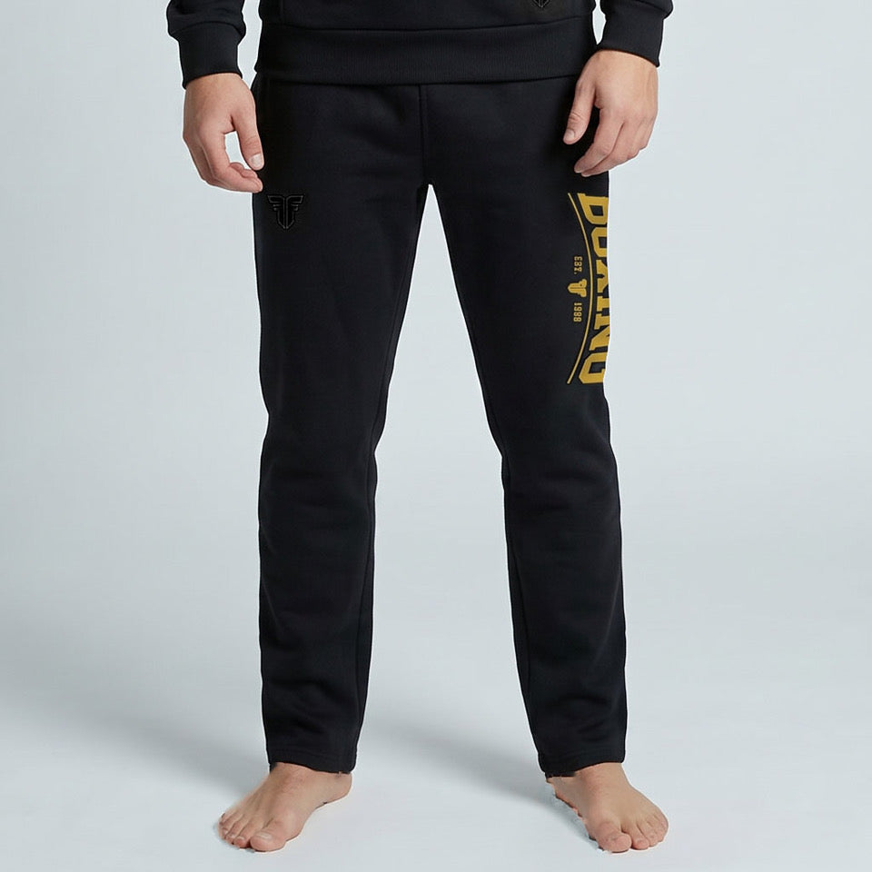 Tepláková souprava Fighter na zip, s potiskem BOXING, černá