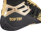 Boxerské boty TOP TEN Footworker - černá/zlatá, 1175-9