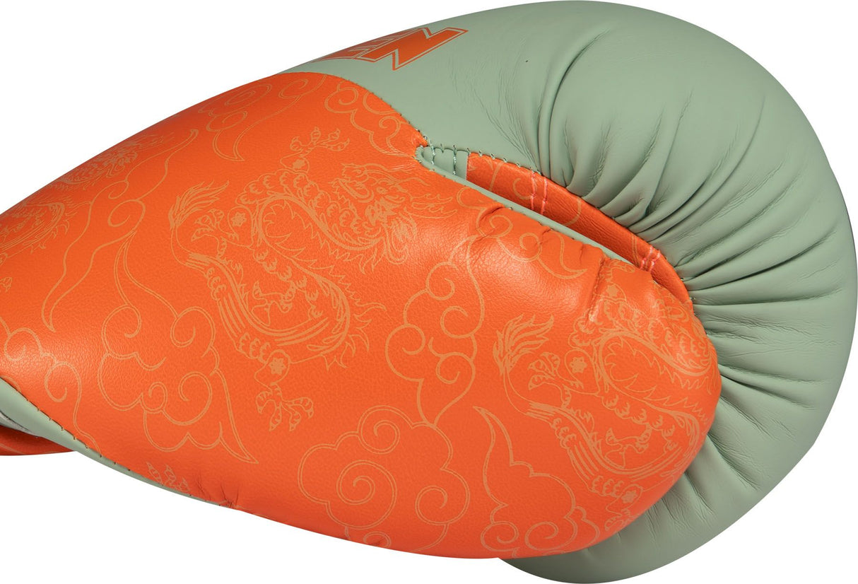 Top Ten boxerské rukavice „Dragon“ - oranžová/zelená, 22197-53