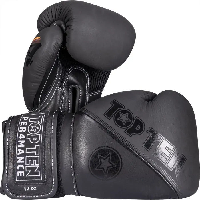 Top Ten Boxerské rukavice 4select - černá/černá, 2044-99