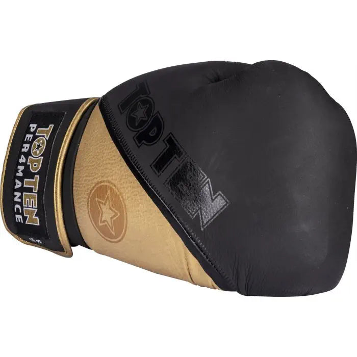 Top Ten Boxerské rukavice 4select - černá/zlatá, 2044-92