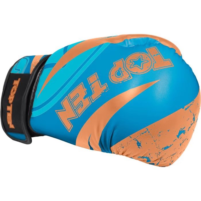 Boxerské rukavice TOP TEN Urban Arts - modrá/oranžová, 22643-6