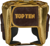 Přilba Top Ten “Prestige” - hnědá/zlatá, 4145-2