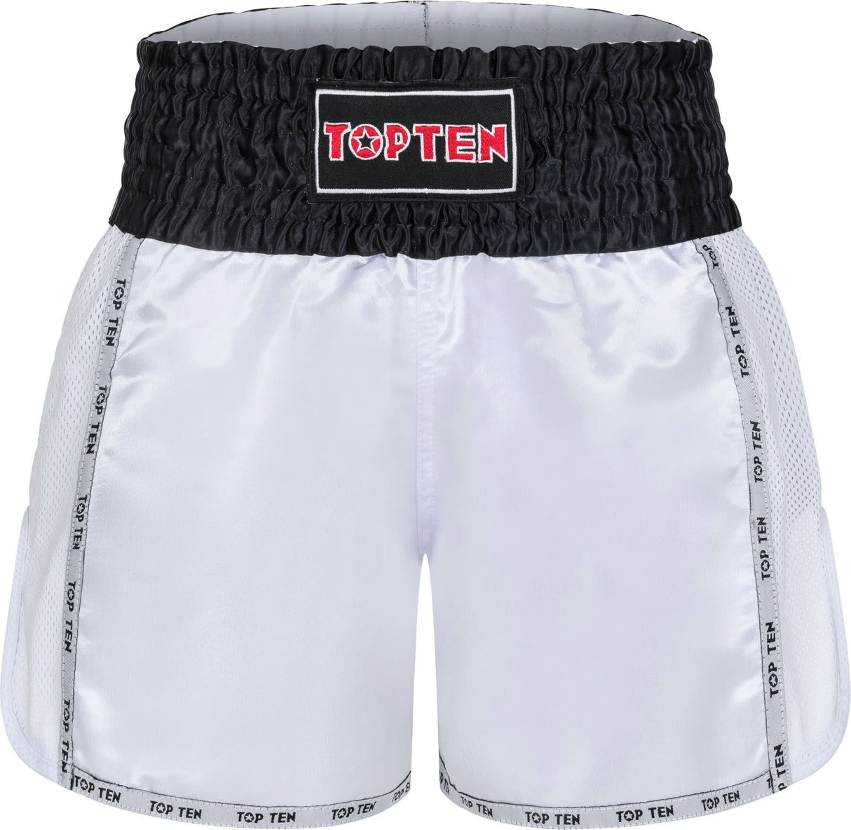Kickboxerské šortky TOP TEN KicksOff WAKO - bílá, 18601-1