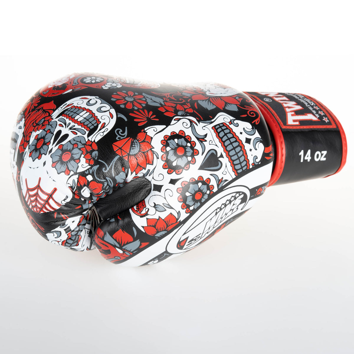 Boxerské rukavice Twins Skull4 - červená, SKULL4 - view-2
